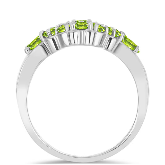Anillo de Plata con Peridoto de Changbai