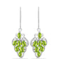 Pendientes de Plata con Peridoto de Changbai