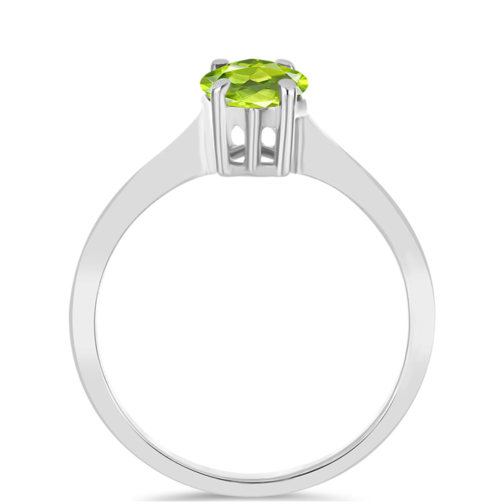 Anillo de Plata con Peridoto de Changbai 2 