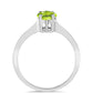 Anillo de Plata con Peridoto de Changbai