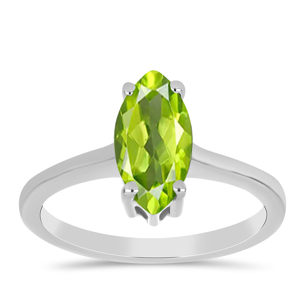 Anillo de Plata con Peridoto de Changbai 3 