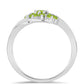 Anillo de Plata con Peridoto de Changbai