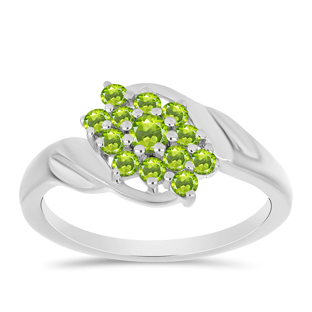 Anillo de Plata con Peridoto de Changbai 3 
