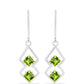 Pendientes de Plata con Peridoto de Changbai