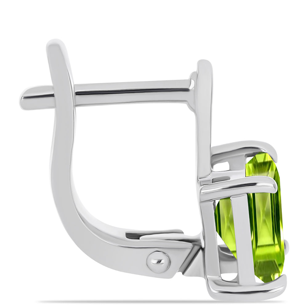 Pendientes de Plata con Peridoto de Changbai