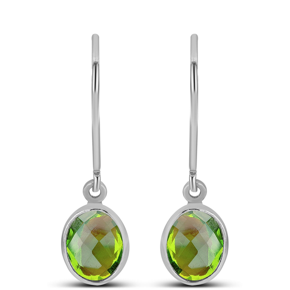 Pendientes de Plata con Peridoto de Changbai 1 