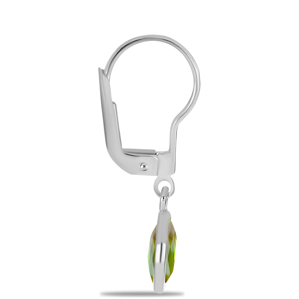 Pendientes de Plata con Peridoto de Changbai 2 