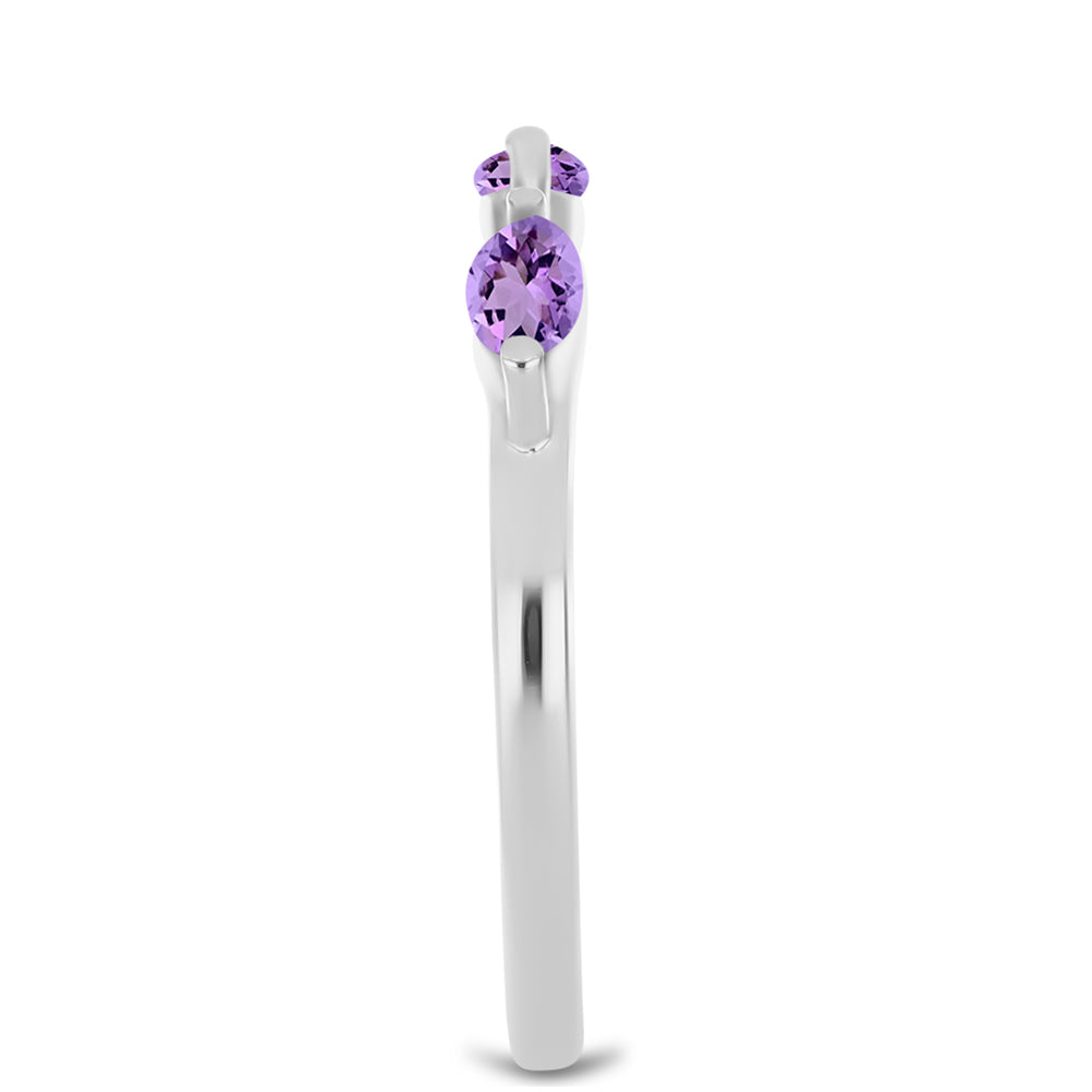 Anillo de Plata con Amatista Rosa de Francia 4 