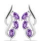 Pendientes de Plata con Amatista Rosa de Francia