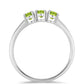 Anillo de Plata con Peridoto de Changbai