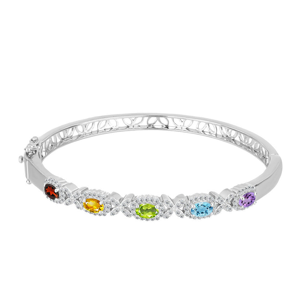 Cruz Conjunto de Plata con Amatista Rosa de Francia y Citrino de los Montes Urales ( Pulsera +Colgante ) 5 