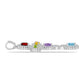 Cruz Conjunto de Plata con Amatista Rosa de Francia y Citrino de los Montes Urales ( Pulsera +Colgante )