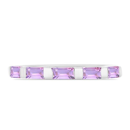 Anillo de Plata con Amatista Rosa de Francia