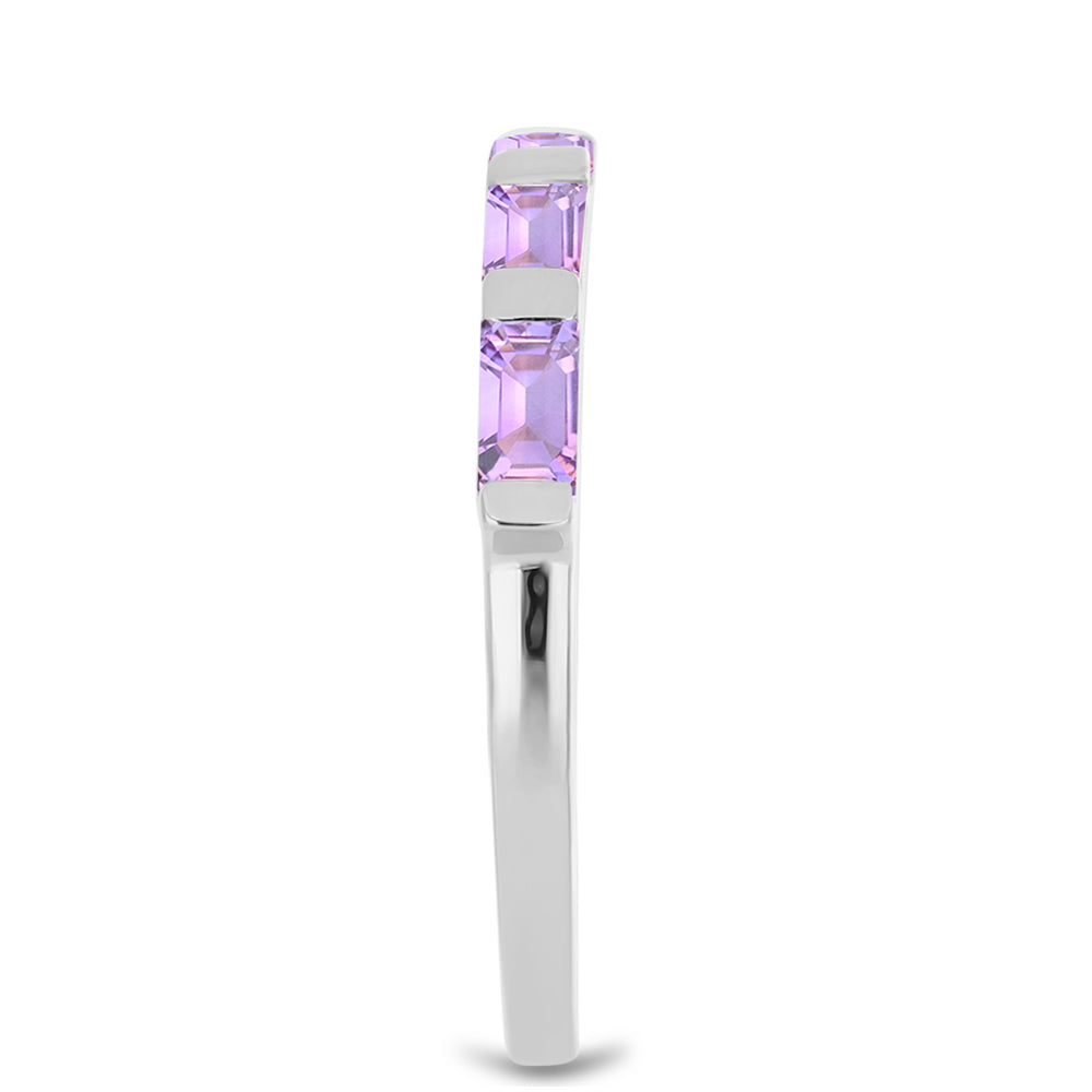 Anillo de Plata con Amatista Rosa de Francia 4 