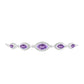 Pulsera de Plata con Amatista Rosa de Francia