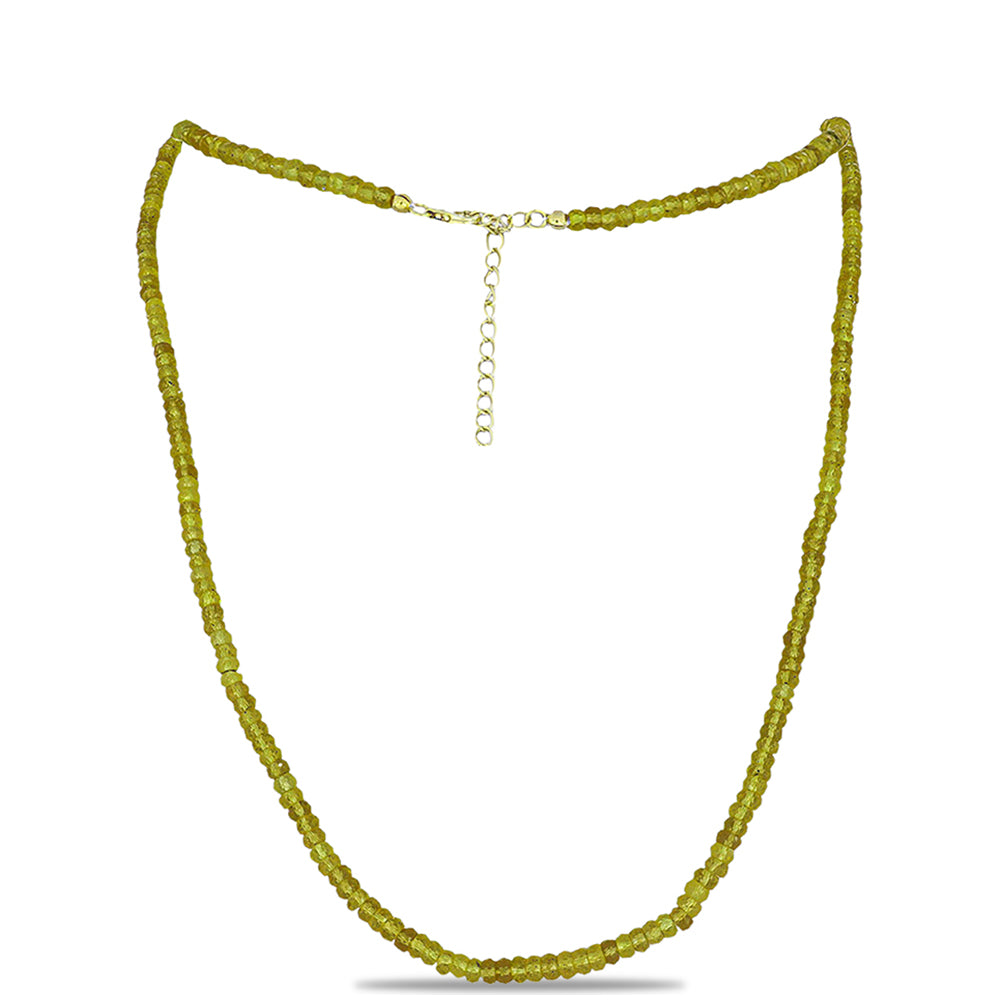 Collar de Plata Bañada en Oro con Zafiro Amarillo Rosebery 1 
