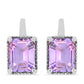 Pendientes de Plata con Amatista Rosa de Francia