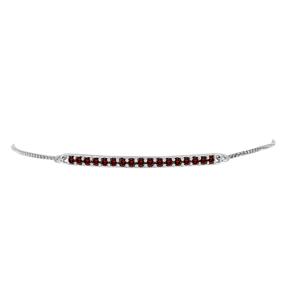 Pulsera de Plata con Granate Barton 2 