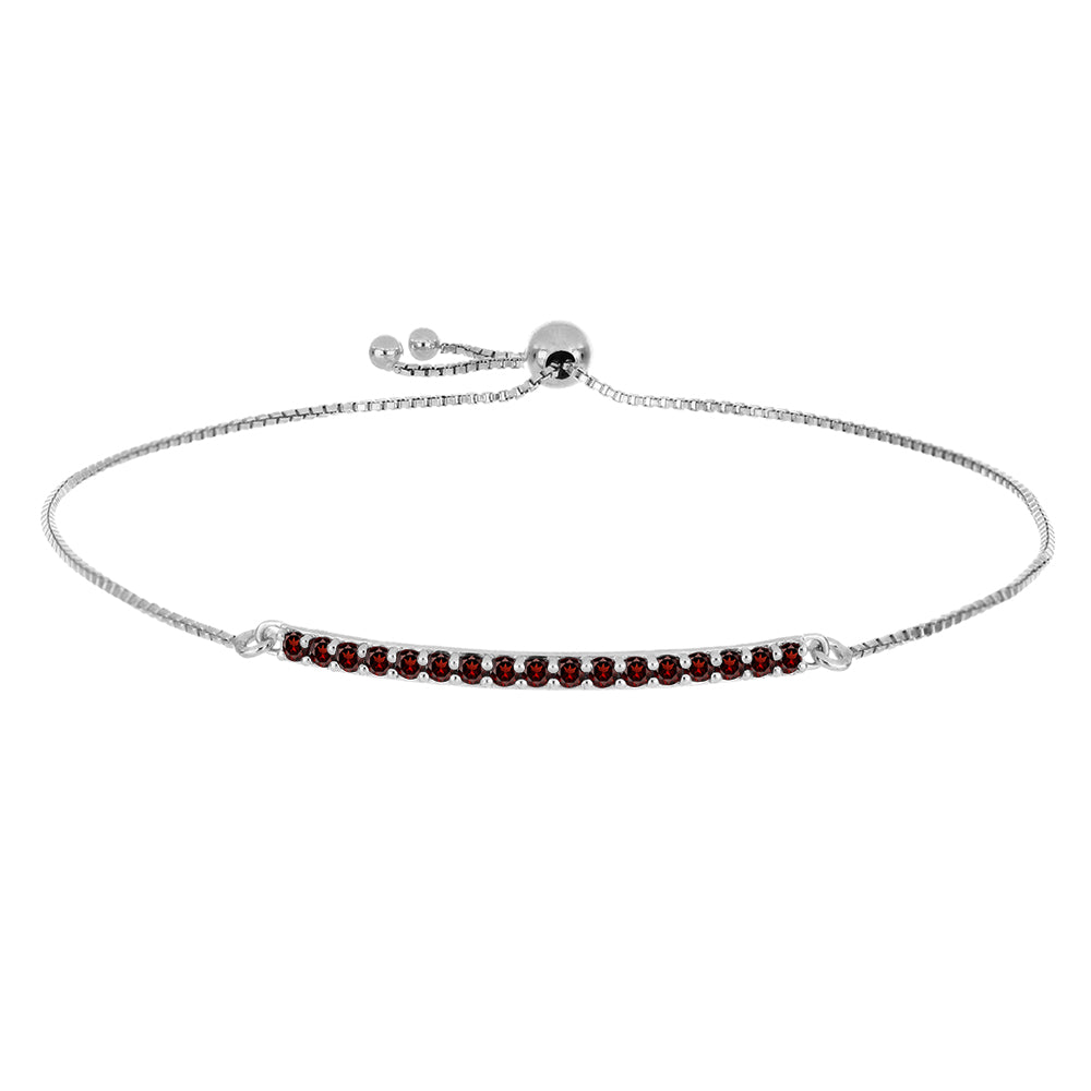 Pulsera de Plata con Granate Barton