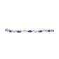Pulsera de Plata con Tanzanita y Topacio Blanco