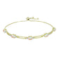 Pulsera de Plata Bañada en Oro con Ópalo Etíope de Lega Dembi y Topacio Blanco