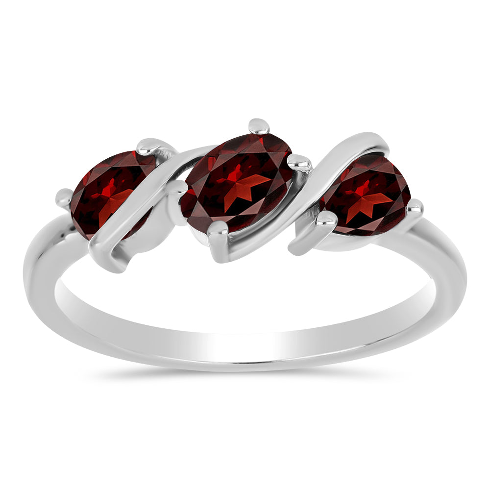 Anillo de Plata con Granate Barton 3 