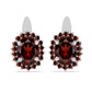 Pendientes de Plata con Granate Barton