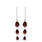 Pendientes de Plata con Granate Barton
