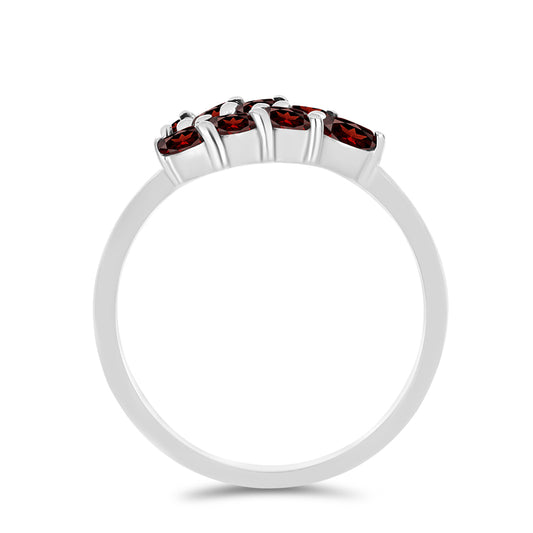 Anillo de Plata con Granate Barton