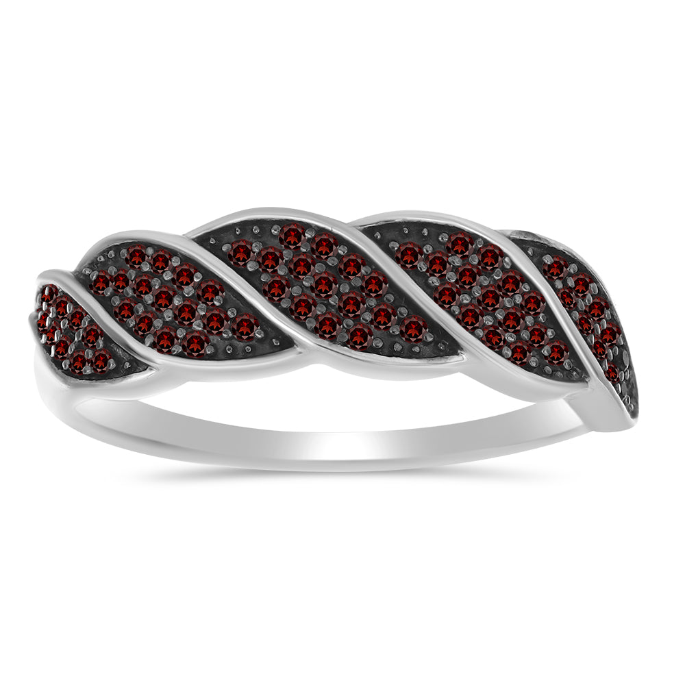Anillo de Plata con Granate Barton