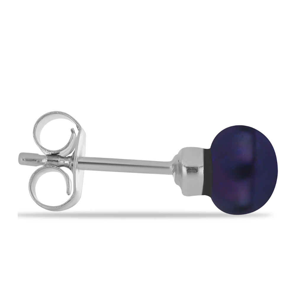 Pendientes de Plata con Perla Azul de Agua dulce 2 