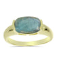 Anillo de Plata Bañada en Oro con Labradorita
