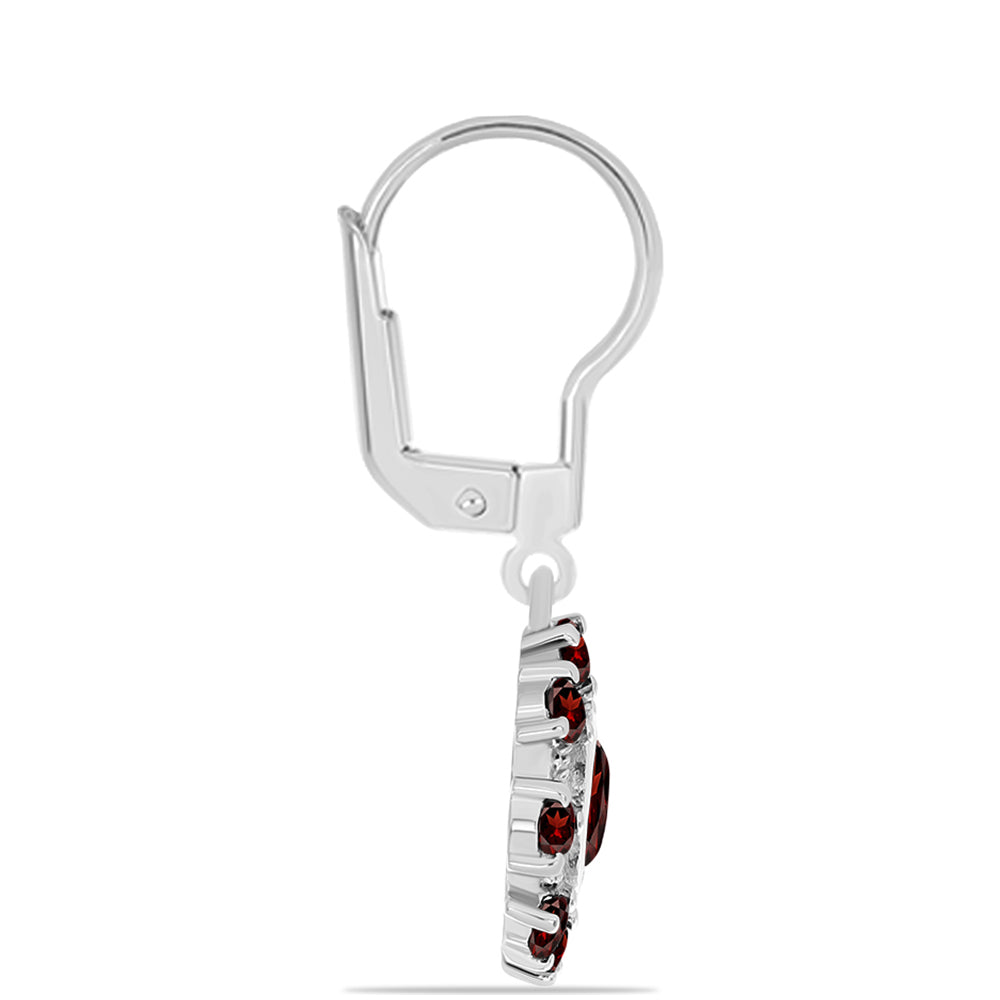 Pendientes de Plata con Granate Barton 2 