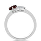 Anillo de Plata con Granate Barton y Topacio Blanco