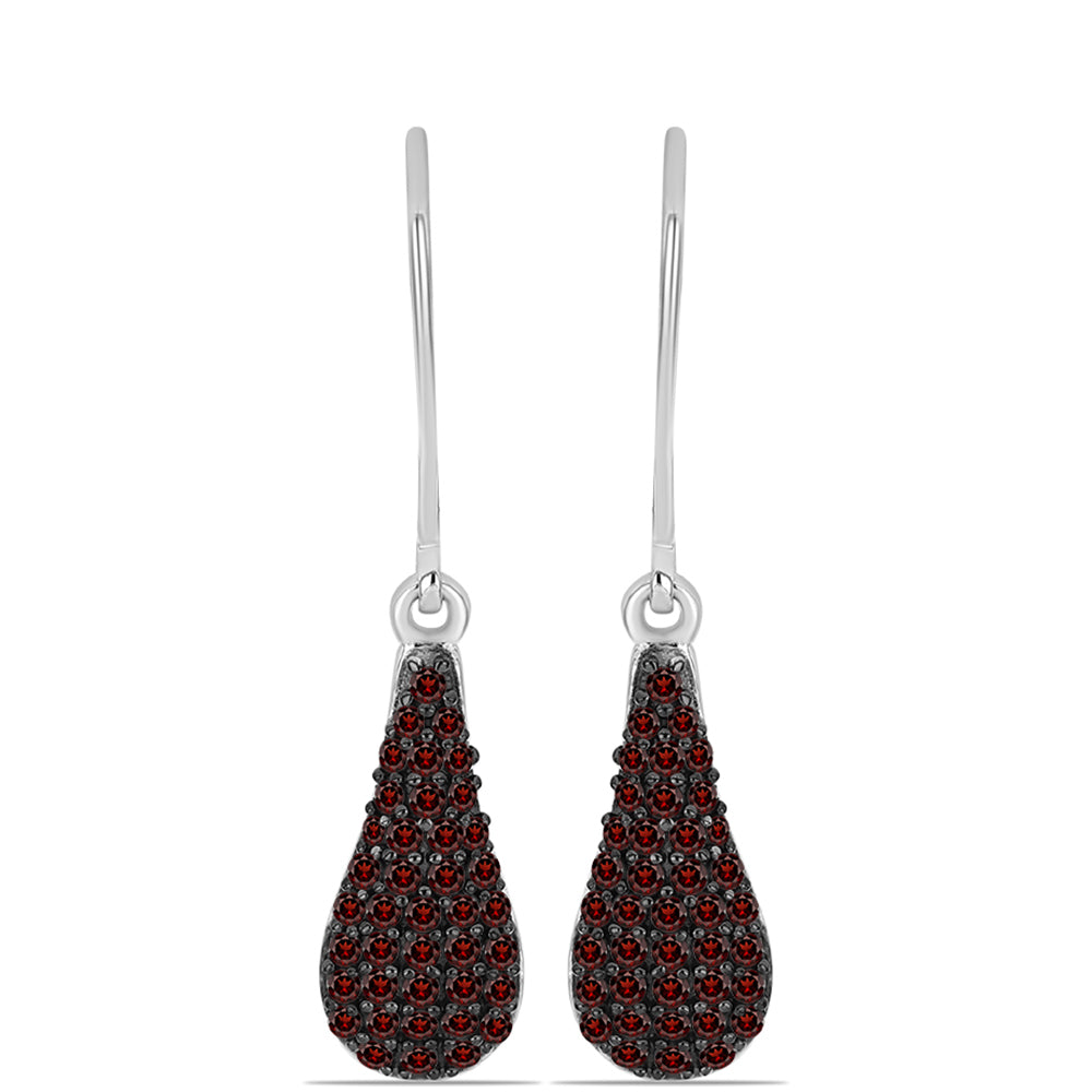 Pendientes de Plata con Granate Barton