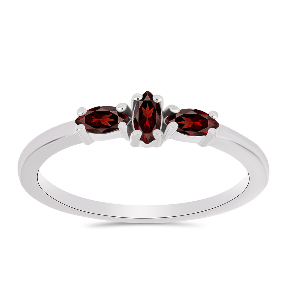 Anillo de Plata con Granate Barton