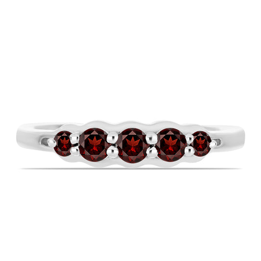 Anillo de Plata con Granate Barton
