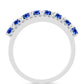 Anillo de Plata con Zafiro Azul Australiano y Topacio Blanco