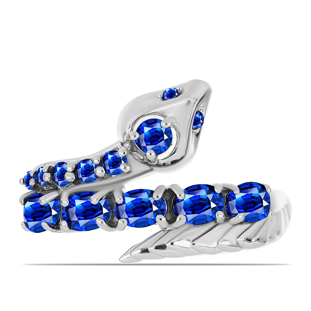 Anillo de Plata con Zafiro Azul Australiano 1 