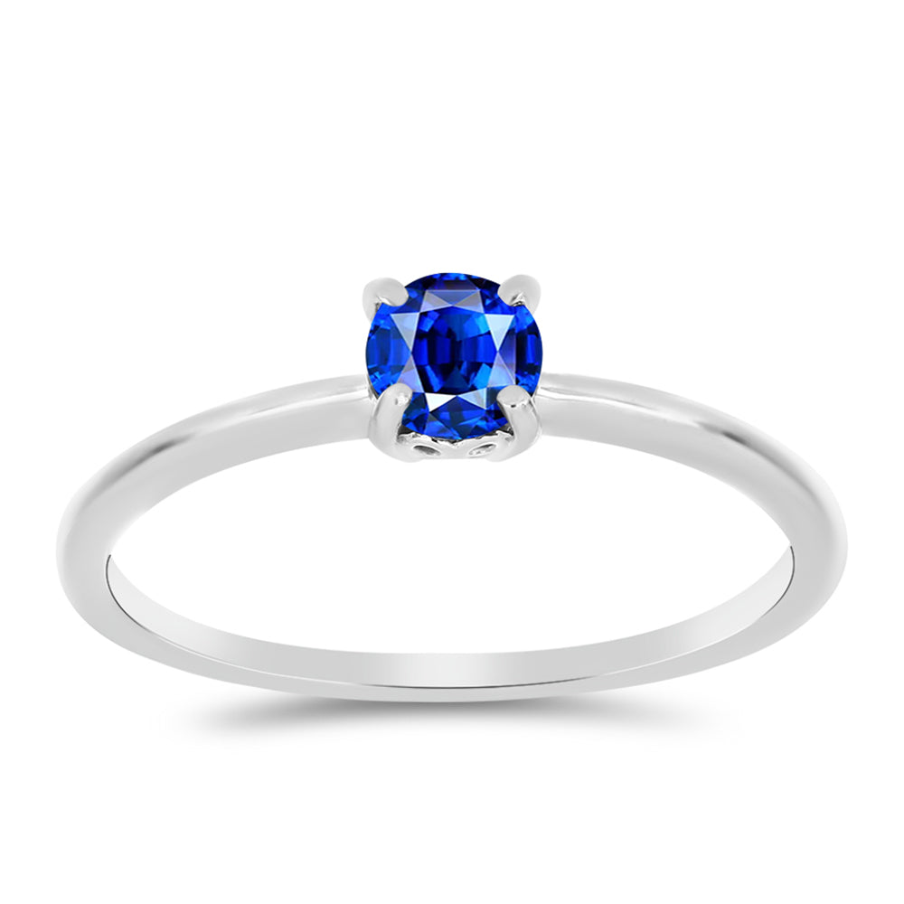Anillo de Plata con Zafiro Azul Australiano 3 