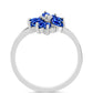 Anillo de Plata con Zafiro Azul Australiano
