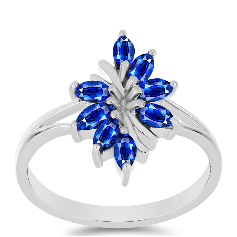 Anillo de Plata con Zafiro Azul Australiano 3 