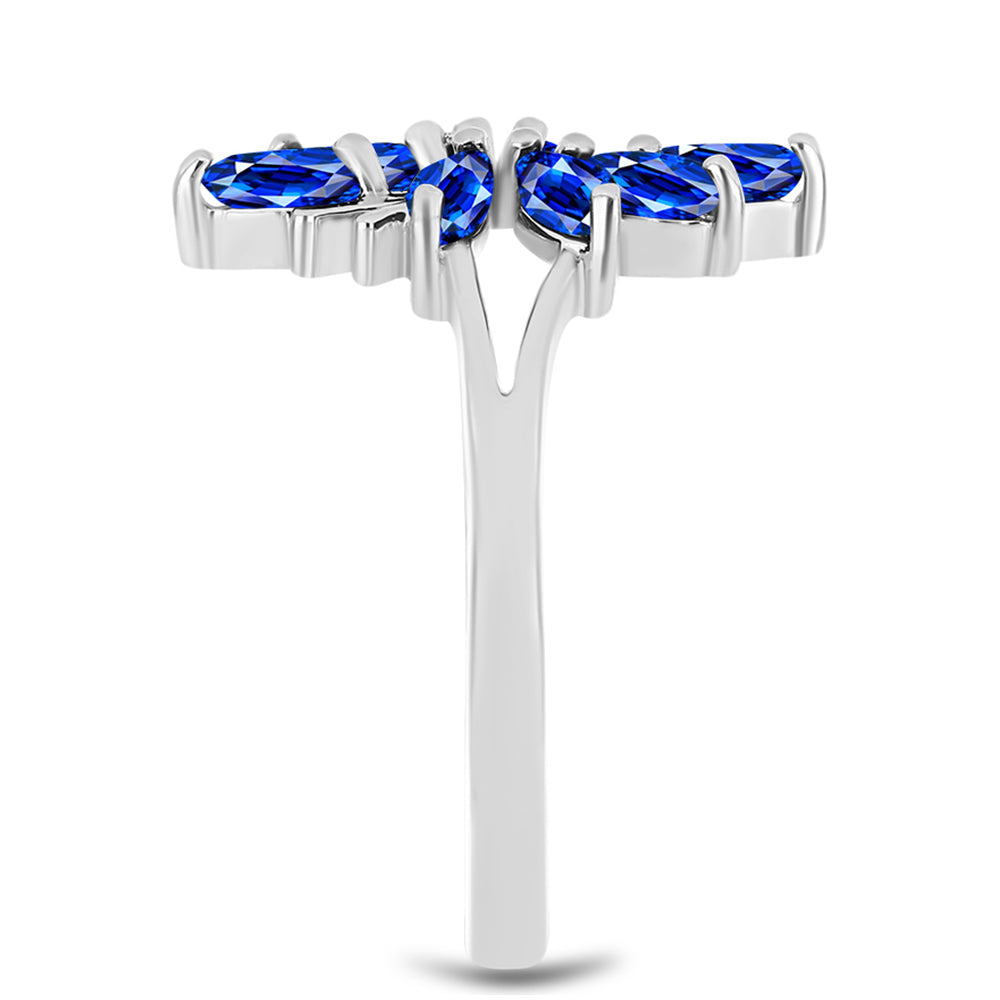 Anillo de Plata con Zafiro Azul Australiano 4 