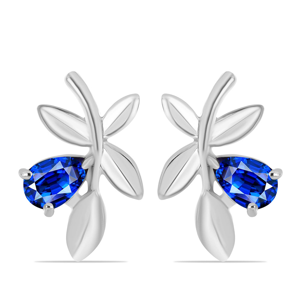 Pendientes de Plata con Zafiro Azul Australiano 1 