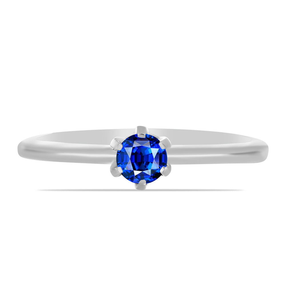 Anillo de Plata con Zafiro Azul Australiano 1 