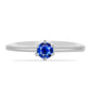 Anillo de Plata con Zafiro Azul Australiano