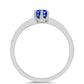 Anillo de Plata con Zafiro Azul Australiano