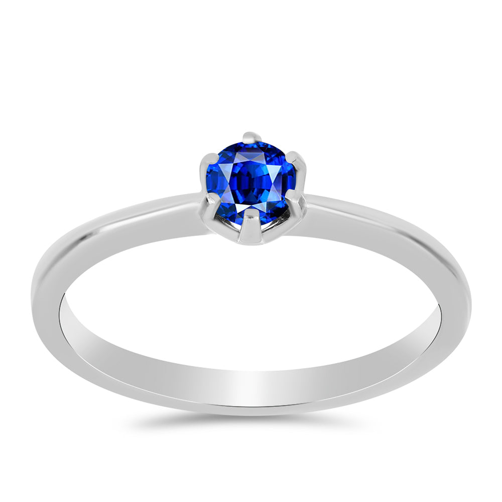 Anillo de Plata con Zafiro Azul Australiano 3 