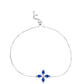 Pulsera de Plata con Zafiro Azul Australiano y Topacio Blanco