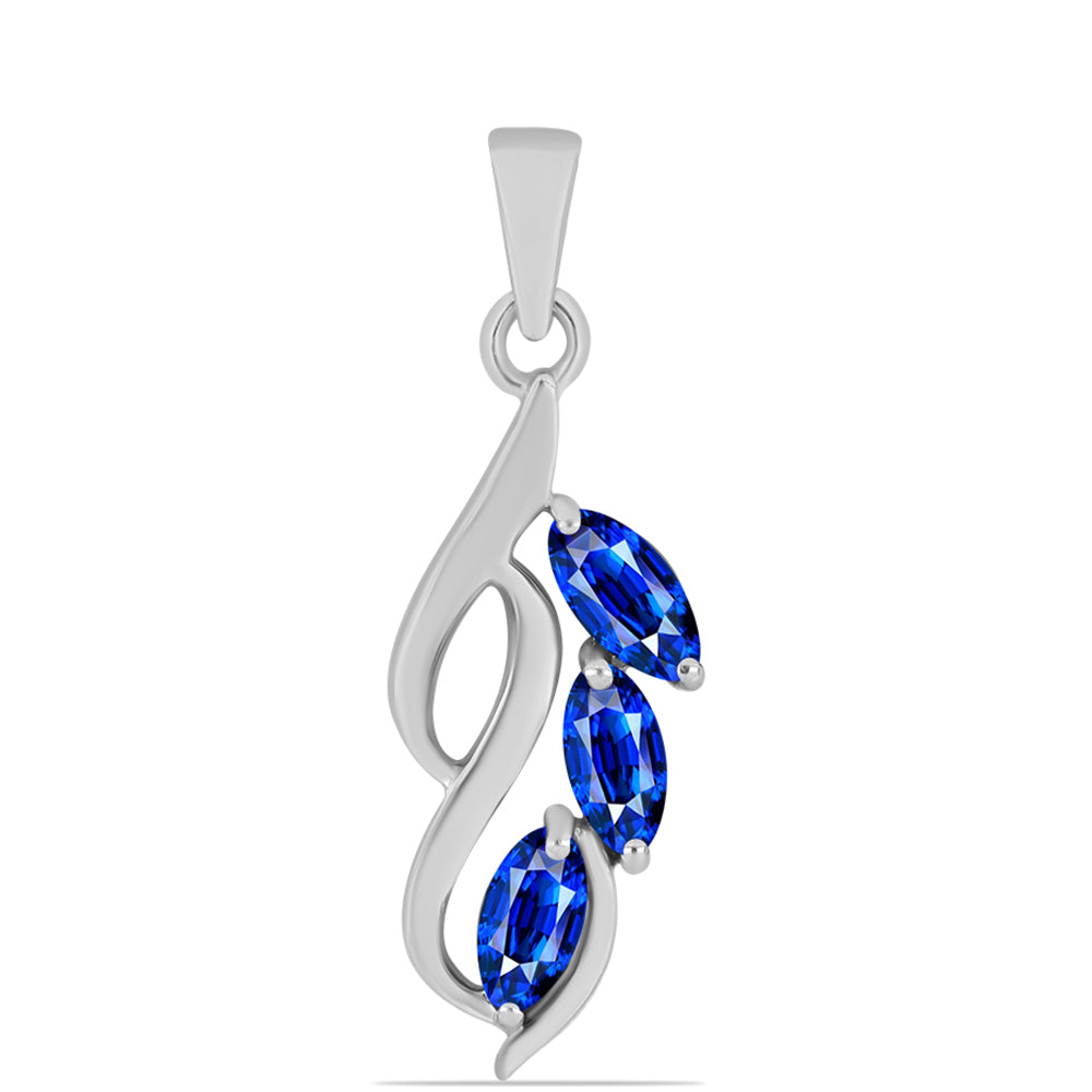 Colgante de Plata con Zafiro Azul Australiano 1 